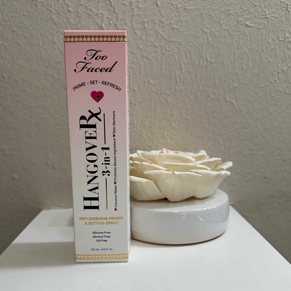 Too Faced Hangover 3 in 1 Primer & Setting Spray NIB NEW!